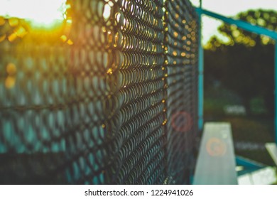 Sunset back of the bench 2