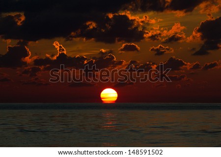 Sunset in the Bahamas