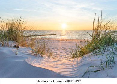 Sunset At The Baltic Sea Beach