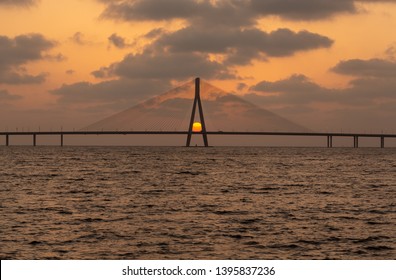 Sunset At Bandra Worli Sealink