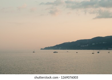 Sunset in a bay