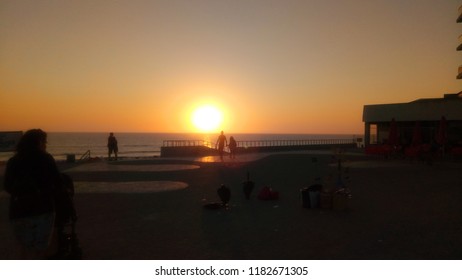 sunset in beach