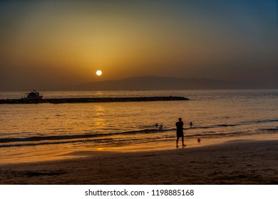 Sunset at beach