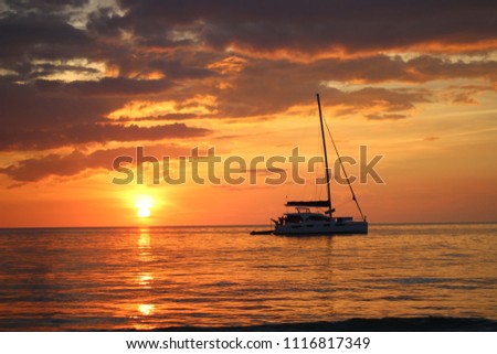 sunset at the beach