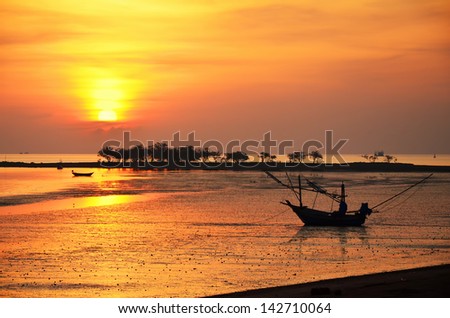 sunset beach.