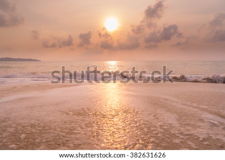 A Sunset at the beach