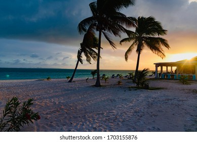 Sunset Beach Rendezvous Bay Anguilla Island Caribbean