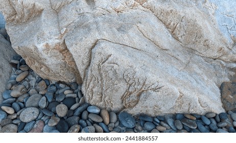 Sunset beach scenes with surfers, tide pools and ancient shorelines at Swamis Reef Surf Park Encinitas California.  - Powered by Shutterstock