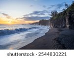 sunset beach ti sable, reunion island