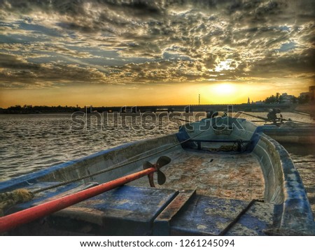 sunset at beach velankanni