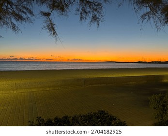 Sunset with a Beach view 