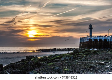 Sunset At The Belgian Coast