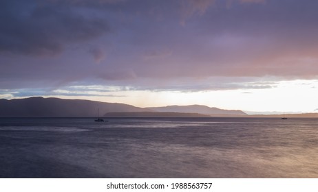 Sunset At Bellingham Bay, Washington.