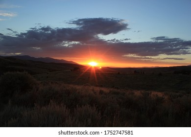 Sunset In Big Sky Montana