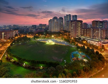 Sunset In Bishan, Singapore