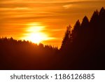Sunset in the Black Forest