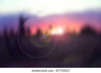 sunset blur background 