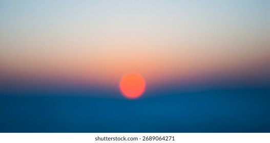 Sunset blurry focus. Sunset background.