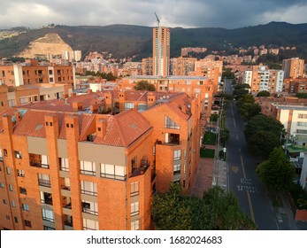 Sunset In Bogota, Brick Buildings