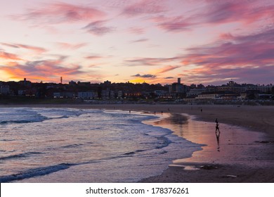 Sunset At The Bondi Beach, Australia 