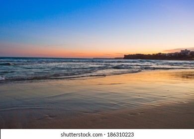 Sunset At The Bondi Beach, Australia 