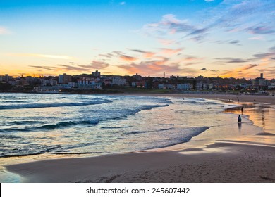 Sunset At The Bondi Beach, Australia 