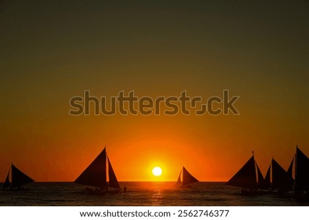 Sunset, Boracay beach, The Philippines