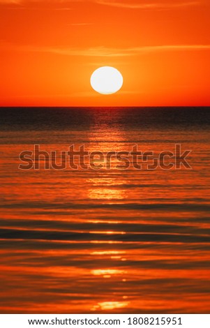 Similar – Baltic Sea at the end of the day