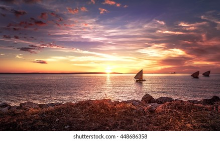 Sunset In Boulevard Of Madagascar