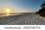 Sunset at the Bradenton Beach in Florida