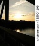 Sunset from a bridge
