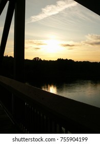 Sunset from a bridge