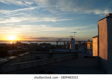 Sunset From A Brooklyn Rooftop