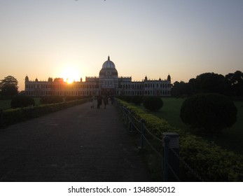 Sunset in a building.