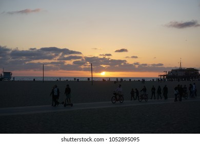 Sunset by the beach