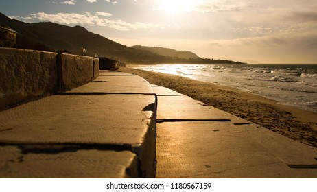 sunset by the beach