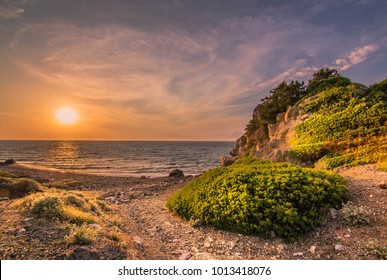 Sunset by the sea