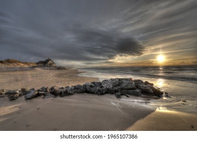 Sunset By The Ses In Skagen