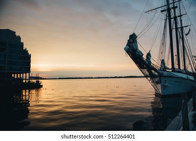 Sunset By Toronto's Harbourfront