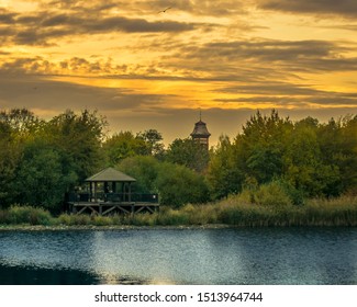 Sunset In Canada Water, London