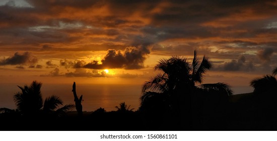 Sunset At Captain Cook Hawaii