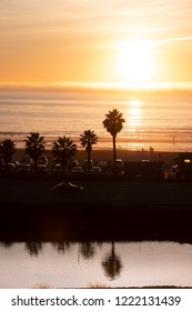 Sunset in Cardiff by The Sea California