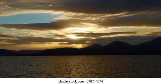 Sunset I Caught Leaving Sandpoint, Idaho.