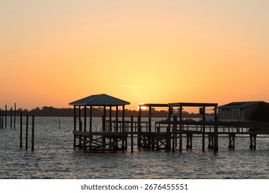 Sunset at Cedar Key Florida