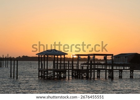 Sunset at Cedar Key Florida