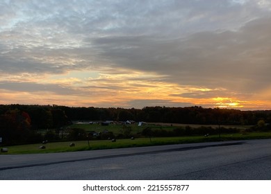 Sunset In Chautauqua County New York