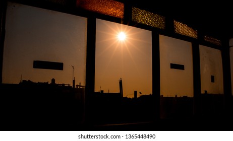 Sunset from the city