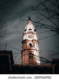 Sunset At City Hall Philly