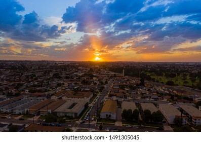 Sunset In The City Of Torrance California