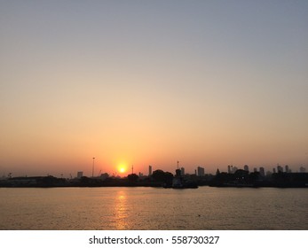 Sunset cityscape